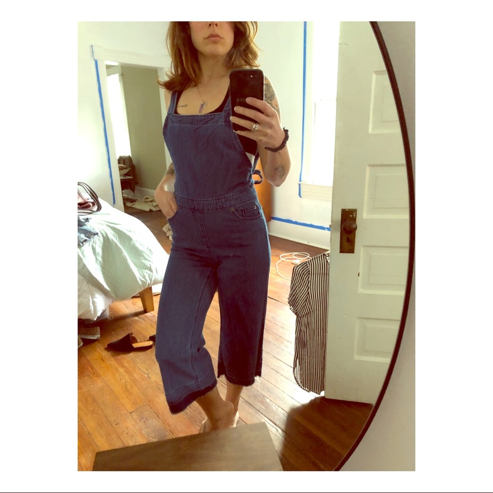 Denim overalls
